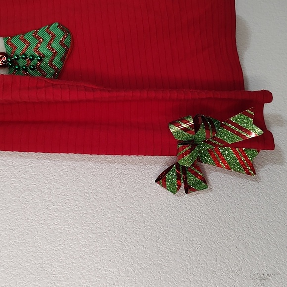 Basic Edition Embellished Ugly Christmas Top Size XL - Picture 2 of 7